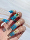 3D Beach Turtle Press on Nails