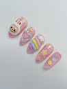 Labubu Pastel Press on Nails