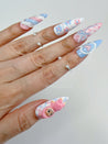 Fluffy Labubu Press on Nails