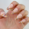 Fall Flowers Press on Nails