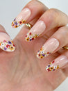 Fall Flowers Press on Nails