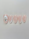 Winter Melted Snowman Christmas Press on Nails