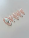 Winter Melted Snowman Christmas Press on Nails