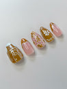 Gingerbread Press on Nails