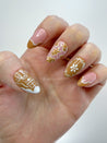 Gingerbread Press on Nails