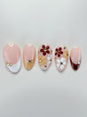 Gradient Flowers Press on Nails