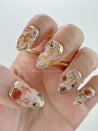 Cupid and Flowers Press on Nails