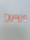 Winter Melted Snowman Christmas Press on Nails