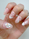 Winter Melted Snowman Christmas Press on Nails