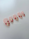 Strawberries and Daisies Press on Nails