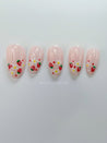 Strawberries and Daisies Press on Nails