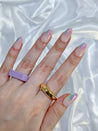 Rainbow Glitter Press on Nails