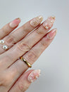 Blush Jelly Flowers Press on Nails