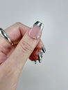 Silver French Tips Press on Nails