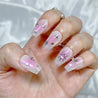 Pink Metallic Blush Press on Nails