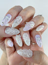 Clear Jelly Flowers Press on Nails