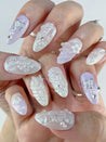 Clear Jelly Flowers Press on Nails