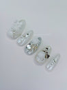 Lace, Roses and Silver Bows Press on Nails