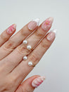 Coral Press on Nails
