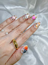 Halloween 3D Candy and Pumpkin Kitty Press on Nails
