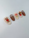 Cute Chocolate Bear Press on Nails