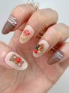 Cute Chocolate Bear Press on Nails