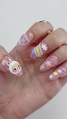 Labubu Pastel Press on Nails