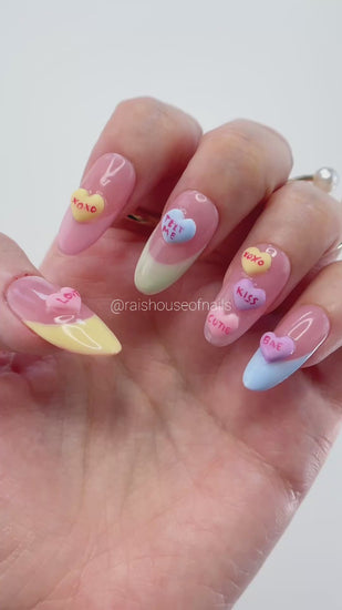 Video showing Rai's House of Nails press on nails in motion