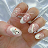 Winter Melted Snowman Christmas Press on Nails