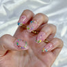 Encapsulated Flowers Jelly Press on Nails