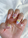Pastel Rainbow Jelly Press on Nails